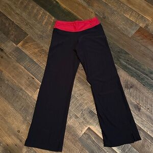 Nike Women's Black Pants with Red Waistband